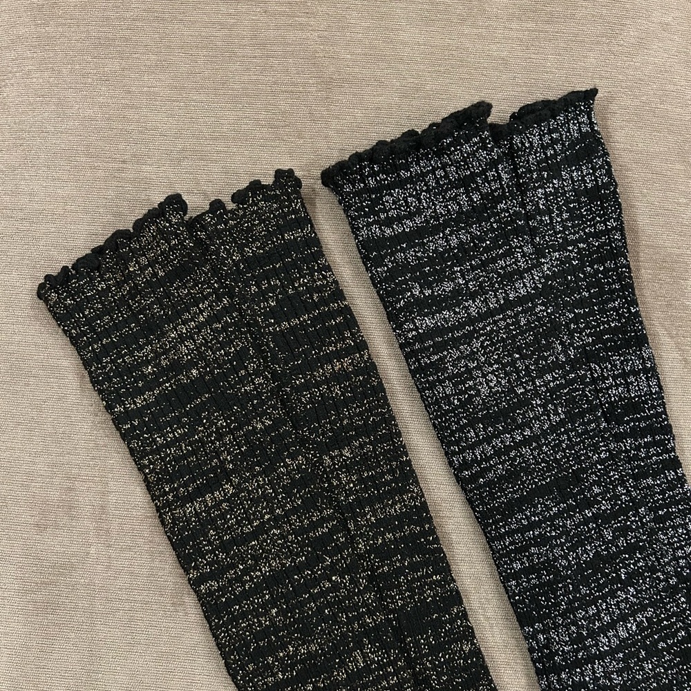 Sparkly Leg Warmers - 2 Pairs - Gold & Silver - NWOT